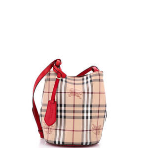Burberry Lorne Bucket Bag Haymarket #247824B10B